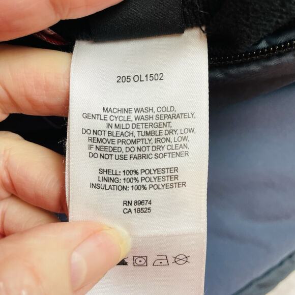 Mountain Hardware Primaloft Jacket Womens 10 Blue Reversible Quilted Outdoor - Picture 6 of 16